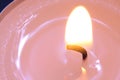 Pink candle close-up.
