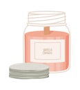 pink candle jar