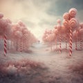 Pink Candy floss forest Royalty Free Stock Photo