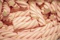 Pink candy marshmallows sticks Royalty Free Stock Photo