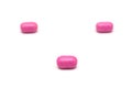 Pink Candy Mints Isolated Royalty Free Stock Photo