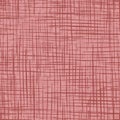 Pink canvas seamless vector woven texture pattern with crossing irregular lines in two colors for fabric, wallpaper