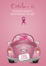 Pink car for breast cancer prevention