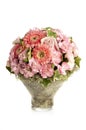 Pink carnation with herbera bouquet Royalty Free Stock Photo