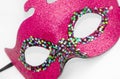 Pink carnival mask Royalty Free Stock Photo