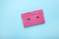 Pink cassette tape