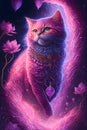 Pink cat spirit