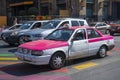 Pink CDMX taxi in Mexico City, Mexico
