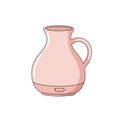 Pink Ceramic Diffuser on White Background Royalty Free Stock Photo