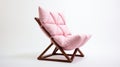 Pink Pillow Folding Chair With Mote Kei Style And Aggressive Quilting