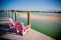 Pink Chairs Royalty Free Stock Photo