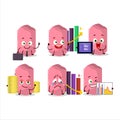 Pink chalk character designs as a trader investment mascot