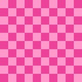 Pink checkered board repeatable background, hot pink checkerboard pattern, veclor illustration