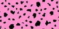 Pink cheetah fur abstract simple seamless pattern