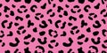 Pink Cheetah Seamless Pattern Leopard Background