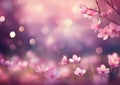 pink cherry flower blossom background Royalty Free Stock Photo