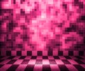 Pink Chessboard Mosaic Room Background