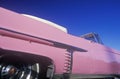 A pink Chevy antique car in Hollywood, California