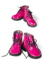 Pink child boots