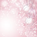 Pink Christmas background Royalty Free Stock Photo