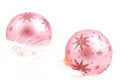 Pink christmas balls. Royalty Free Stock Photo