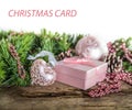 Pink Christmas composition