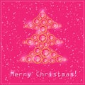 Pink Christmas Diamond Tree