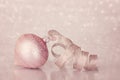 Pink christmas ornament Royalty Free Stock Photo