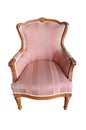 Pink classical style Armchair sofa Royalty Free Stock Photo