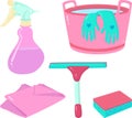 Pink cleaning set