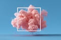 Pink Cloud in a Square Frame Royalty Free Stock Photo
