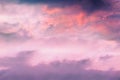 Pink clouds, sky background