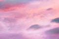Pink clouds, sky background