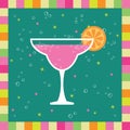 Pink cocktail Royalty Free Stock Photo