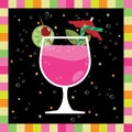 Pink cocktail number 2 Royalty Free Stock Photo