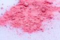 Pink color background of chalk powder. Royalty Free Stock Photo