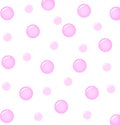 Pink color bubbles with abstract background