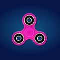 Pink Color Fidget Spinner Toy Vector Royalty Free Stock Photo