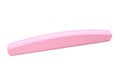 Pink color file for nails, pedicure and manicure on a white background. Isolated. Double sided nail file.