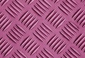 Pink color metal floor pattern Royalty Free Stock Photo