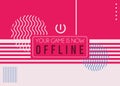 pink offline template Royalty Free Stock Photo