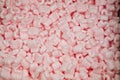 Pink color packing foam Royalty Free Stock Photo