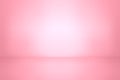 Pink color studio background. Abstract empty room with soft light for product. Simple peach backdrop. Line horizon. Gradient honey Royalty Free Stock Photo