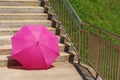 Pink color umbrella Royalty Free Stock Photo
