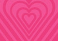 Pink color vector heart background design. Royalty Free Stock Photo