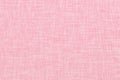 Pink colored seamless linen texture background