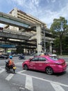 Pink colored Taxi-Meter Bangkok, Thailand. Royalty Free Stock Photo