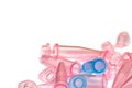 pink colored test tubes