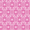 Pink colorful modern geometric seamless pattern tile and background