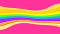 Pink colors and rainbow wave for background, abstract colorful wave line, wallpaper rainbow curve multicolor stripes, rainbow art Royalty Free Stock Photo